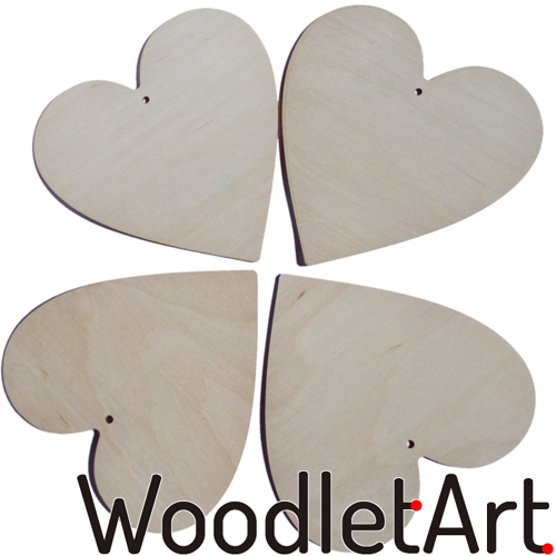 Wycinanki laserowe serca i inne kształty